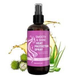 NEATLY Leave-In Keratin Heat Protectant Spray for Hair for Dry, Damaged, Frizzy Hair - Nourishing Formula, Frizz Control, Humidity Shield - No Parabens, Sulfates or Phthalates, 8.5 Oz | NEATLY