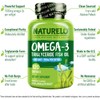 NATURELO Burpless Omega-3 Fish Oil – 1100mg Triglyceride Omega-3 (EPA