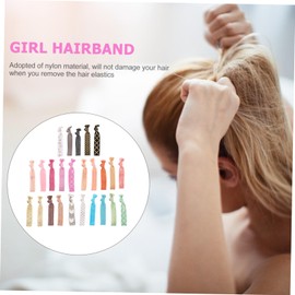 Gatuida 25pcs Elastic Hair Ties for Women No Crease Ponytail Holders with Stylish Patterns Comfortable Hair Accessories for Everyday Use and Play