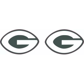 Packers Throwback Mini Side Football Helmet Decals with Stripe