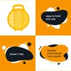 Flat All Plastic Food Grater - Handheld Sturdy Cheese and