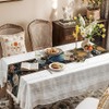 Bird and Floral Table Runner 13x72 Inch, Elegant Nature Design