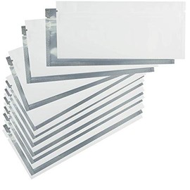 Mylar Style Barrier Bags – Zipper w/Heat Seal – 1000 Bags (Matte White / Clear, PR - 6″x2.7″)