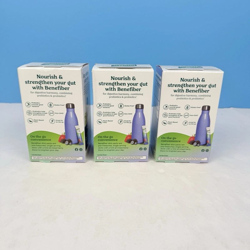 Benefiber Dual Action Biotic Prebiotic 54 Sticks Mixed Berry Exp