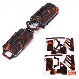 WRAPGRADE (Tajima Metal Saf) Custom Wrap for Top and Bottom Double Row (Slash Rock Magma)