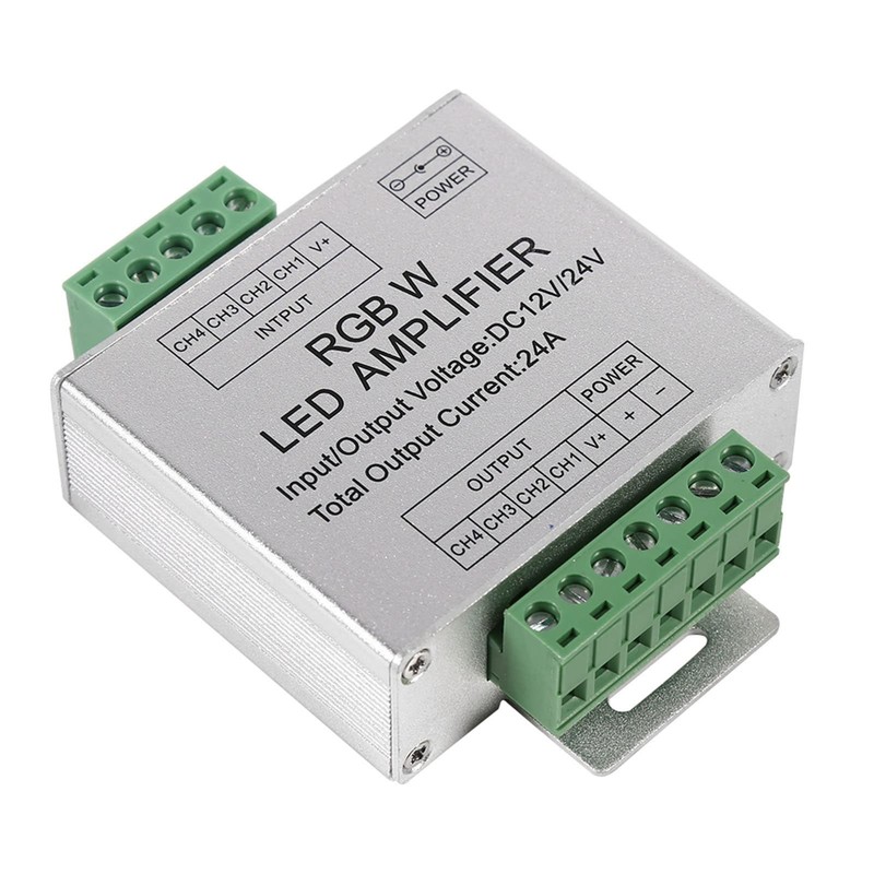 Greensen RGBW LED Amplifier, 4 Channels, 288 W, 12 V/24
