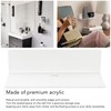 2Pcs Clear Floating Shelf Acrylic Fine Surface Delicate Modern Transparent