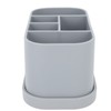 Silicone Toothbrush Toothpaste Holder Multipurpose 5 Slots Drainage Holes Bathroom