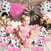 9 Pcs Pink Cow Honeycomb Centerpieces Farm Animals Cow Table