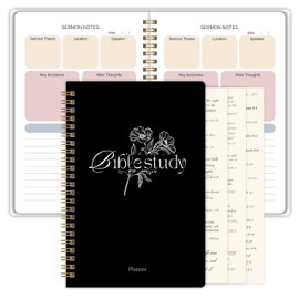 Bible Study Journal - Church Notes Journal - Soap Bible Study Notebook for Women - Bible Notebooks for Note Taking - Based Religious Gifts