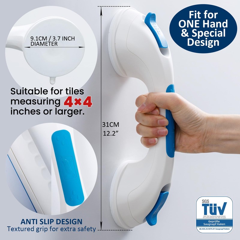 TAILI Grab Bars for Seniors, Max 110 kg Shower Handle,