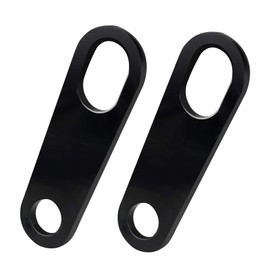 NTHREEAUTO Rear Turn Signal Bracket Motorcycle Indicator Relocation Holder Shock Mount Compatible with Harley Honda Kawasaki Yamaha Bobber Chopper - Black