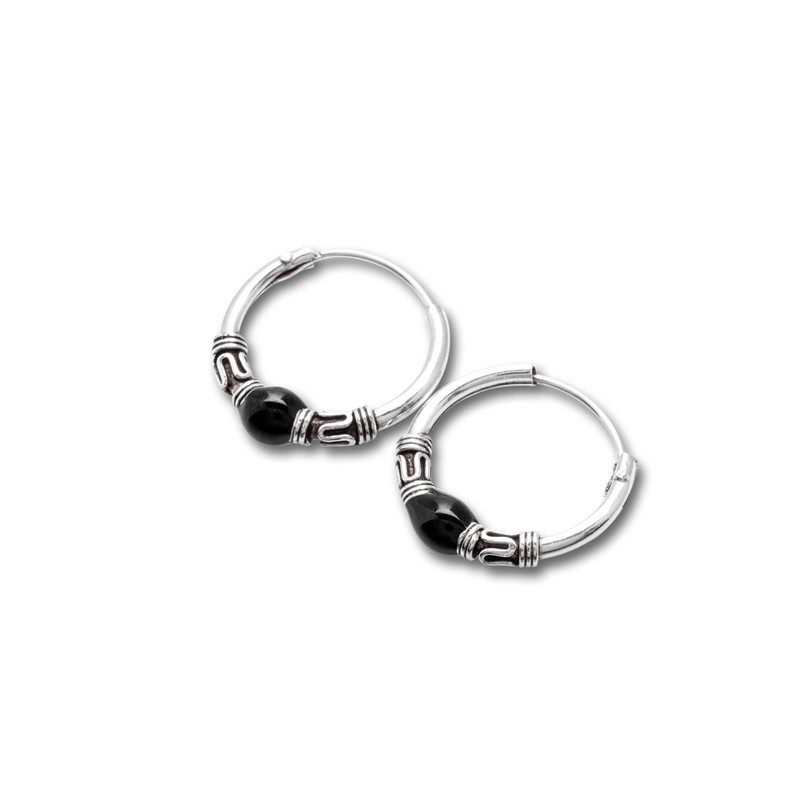 WINDALF Ronya Bohemian Hoop Earrings 14 mm Gothic Jewellery with