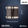 Fernco P1056-250 2.5-in. Cast Iron, Plastic and Steel Pipe Flexible