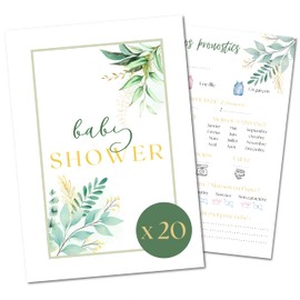 Mumy'Ni Babyparty-Vorhersagekarte auf Französisch. Set mit 20 Karten. Tippspiel für Babyparty/Geschlechtsoffenbarung. Gemischtes Design, für Mädchen oder Jungen. Französische Marke