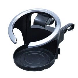 SEIWA WA34 Car Supplies, Advanced Drink Holder, Air Conditioner Mount, Black, Matte Silver