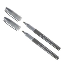 Art Alternatives Permanent Marker Set, Fine, Silver
