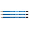 Staedtler Mars Lumograph 100Lead 2MM 3H Pencils Pack of 3