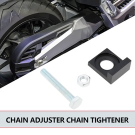 ECSiNG 2pcs 15mm Hole Diameter Motorcycle Chain Tensioner CNC Tensioner for Dirt Motorcycle 50cc 70cc 90cc 110cc 125cc Black