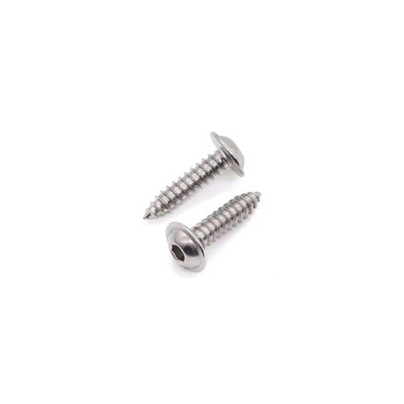Glvaner (30 pcs) M5 x 30mm Flanged Button Head Socket