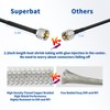 Superbat 50ft RG8X Coaxial Cable, Male to Male PL259 Connectors,