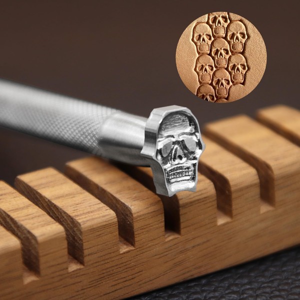 Skull Leather Stamp Leather Stamping Tool 304 Stainless Steel Leathercraft
