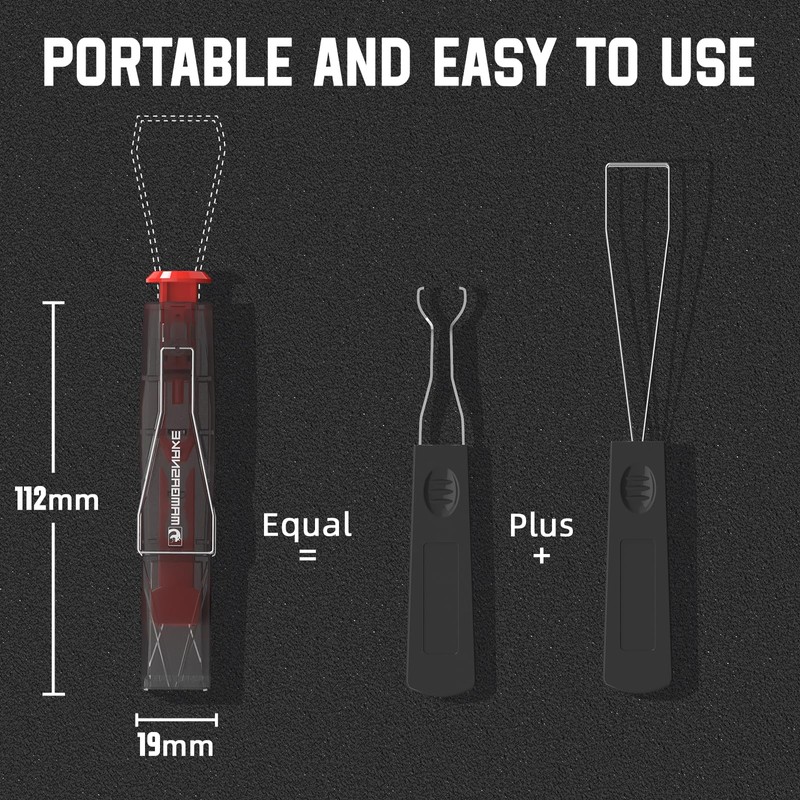 MAMBASNAKE 2-in-1 Keycap Switch Puller, 304 Stainless Steel Key Removal