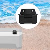 2pcs Igloo Cooler Hinges, Black Plastic Hinges Replacement with 4
