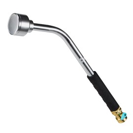 18 Inch Soft Rain Metal Watering Wand Featuring Gentle Spray 600007 with Comfort Grip and Shut off Valve by New England Garden Tools for Cleaning, Watering Plants & Yards, Washing Cars & Pets