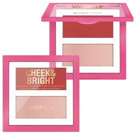 Cheek & Bright Cream Blush and Highlighter Palette POSH Rose