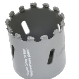 1 3/4"-inch Tungsten Carbide Grit Edge Hole Saw (44mm) Drill through Backer Board and Cement Board