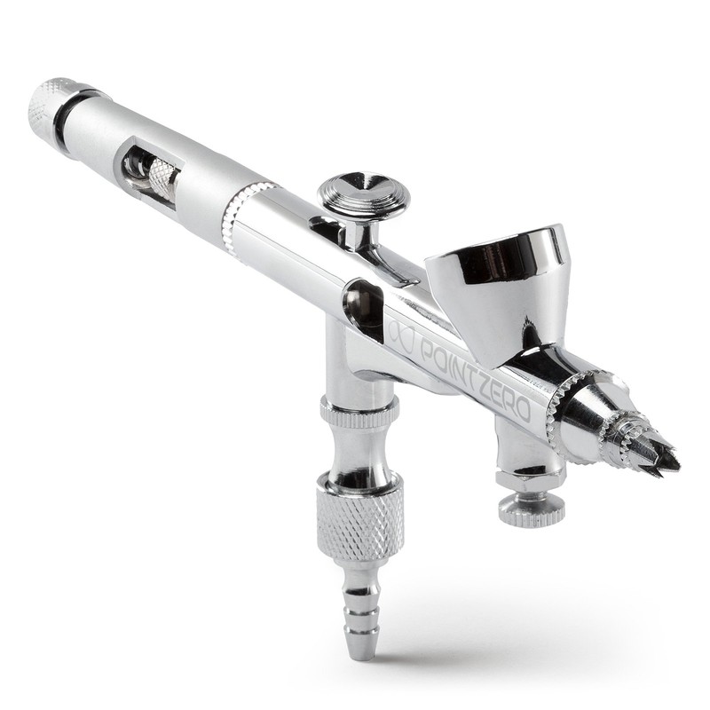 PointZero Precision Dual-Action 2cc Gravity-Feed Airbrush MAC Crown Cap .2mm