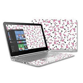 MightySkins Skin Compatible with HP Envy x360 15 (2015) Laptop – Cool Flamingo | Protective, Durable, and Unique Vinyl Decal wrap Cover | Easy to Apply, Remove, and Change Styles | Made in The USA