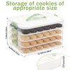 FMOACEN 4-Layer Airtight Cookie Storage Box with Handle and Lid
