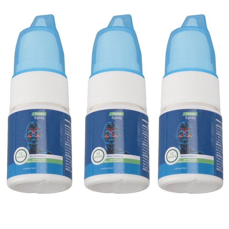 3Pcs Nasal Spray 18ml Gentle Fine Mist Allergy Relief Nose