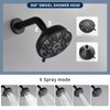 Tub Shower Faucet Combo Set Matte Black Bathtub Faucet Set