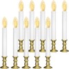 Txcigech 10PCS Christmas LED Window Candles with Timer, Flameless Candle