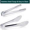 12 Pcs Premium Small Serving Tongs,Mini Stainless Steel Appetizer Tongs,Tiny