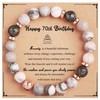 Yiyang 70th Birthday Gifts for Women, Natural Stone Stretch Bracelets