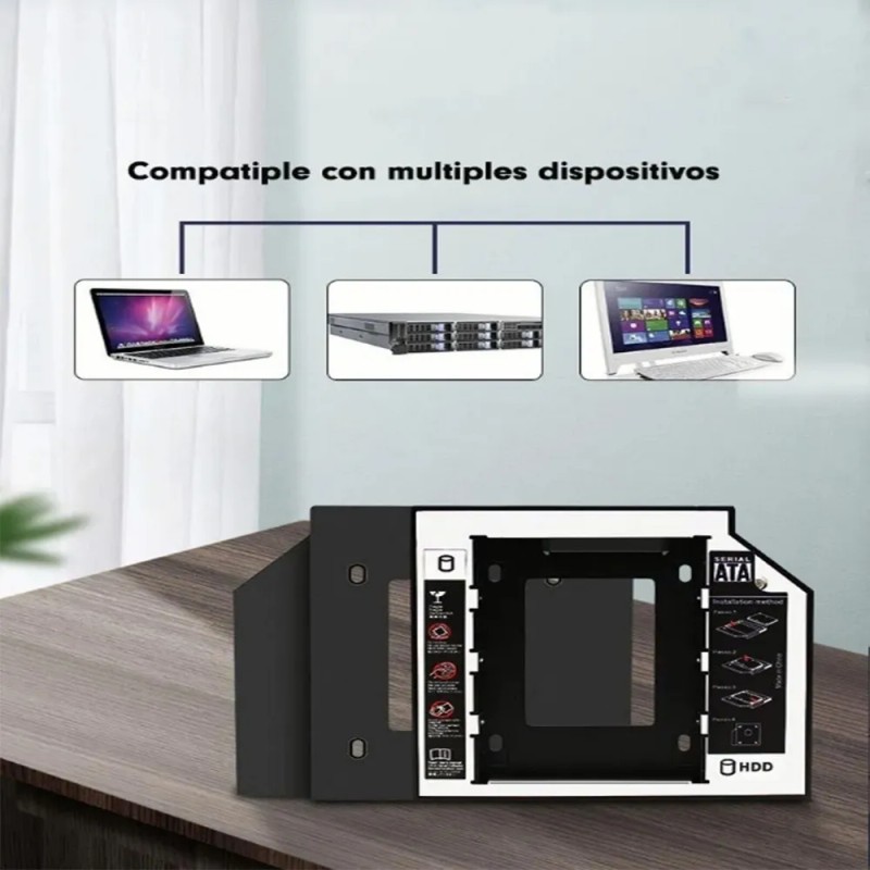 Caddy Adaptador Disco Duro Pro 9.5mm Sata3