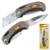 Ivy Classic Utility Knife Rapid Reload With  3" Stainless Blade 2 in 1 Dual Folding Blade