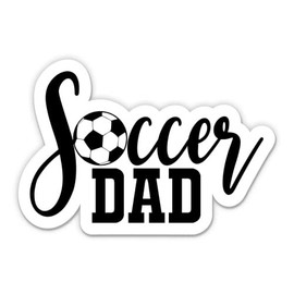 Soccer Dad Stickers - 2 Pack - Waterproof Vinyl for Car, Phone, Water Bottle, Laptop - Soccer Dad Decals (2-Pack)
