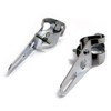 Alchemy Parts Motorcycle Headlight Fork Mount Brackets Chrome for 36mm