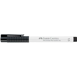Faber-Castell 167893 - Pack of 5 Pitt Artist Pen, White, Line Width 1.5