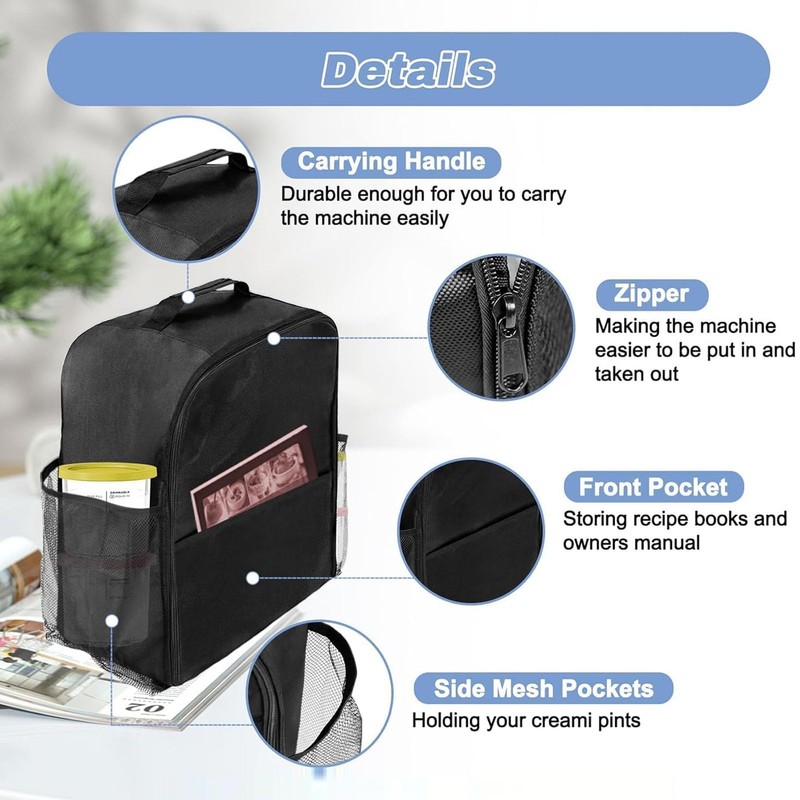 Slush Machine Storage Bag for Ninja SLUSHi Machine FS301EU and