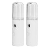 2PCS Portable Nano Facial Mister Mini Facial Steamer USB Rechargeable