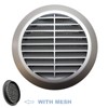 Cotarba Satin 70 mm 2.75" Circle Air Vent Grille Round