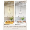 Beionxii Brushed Nickel Pendant Lights Kitchen Island, Hanging Lights Fixtures