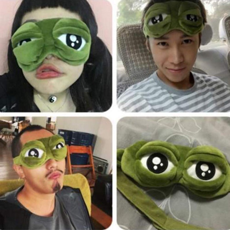 LHKJ 3D Sleeping Mask Cute Frog Eye Mask Sleeping Goggles