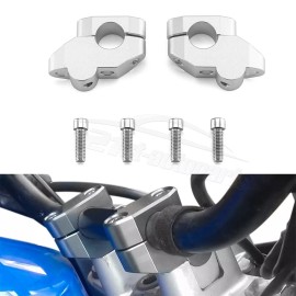 21ST 7/8" Handlebar Bar Riser Spacer For 2003-2016 Yamaha Raptor 700 Dirt Bike ATV - Chrome